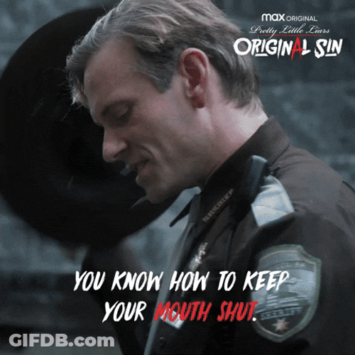 Mouth Shut Pretty Little Liars Series GIF