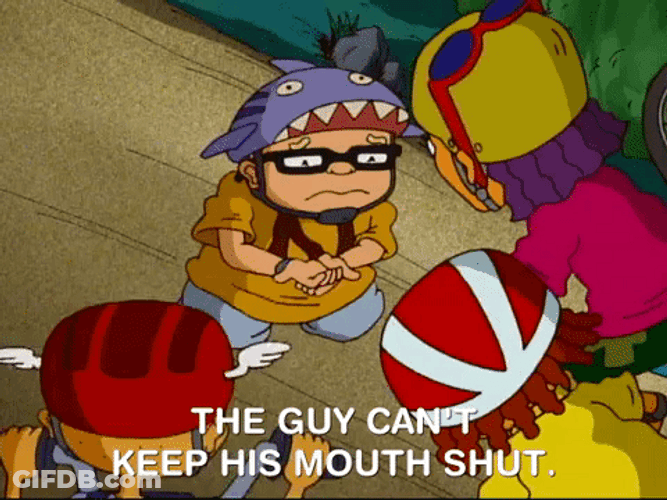 Mouth Shut Rocket Power Characters GIF