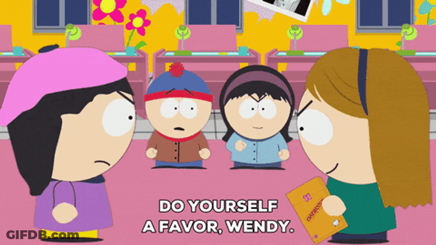 Mouth Shut South Park Wendy And Lola GIF