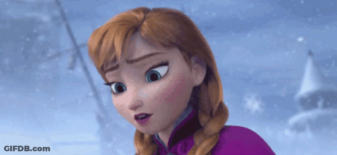 Mouth Wide Open Frozen Anna GIF