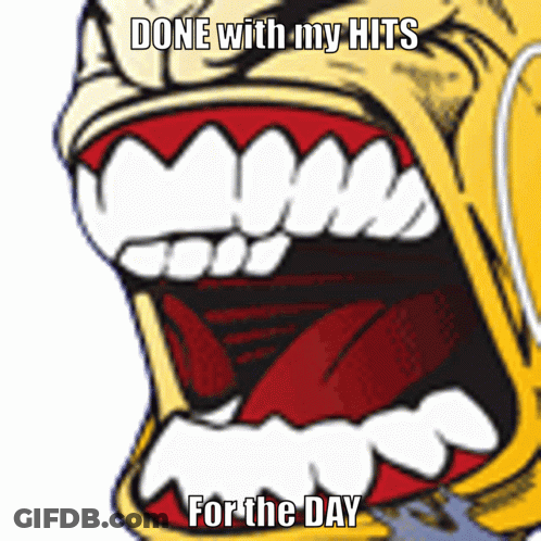 Mouth With Done Hits For The Day GIF