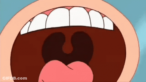 Mouth With Pink Tongue Sticking Out GIF