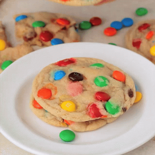 Mouthwatering Candy Coated Cookie Toppings GIF