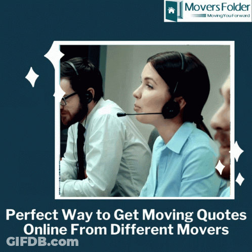 Movers Folder Poster With Man And Woman GIF