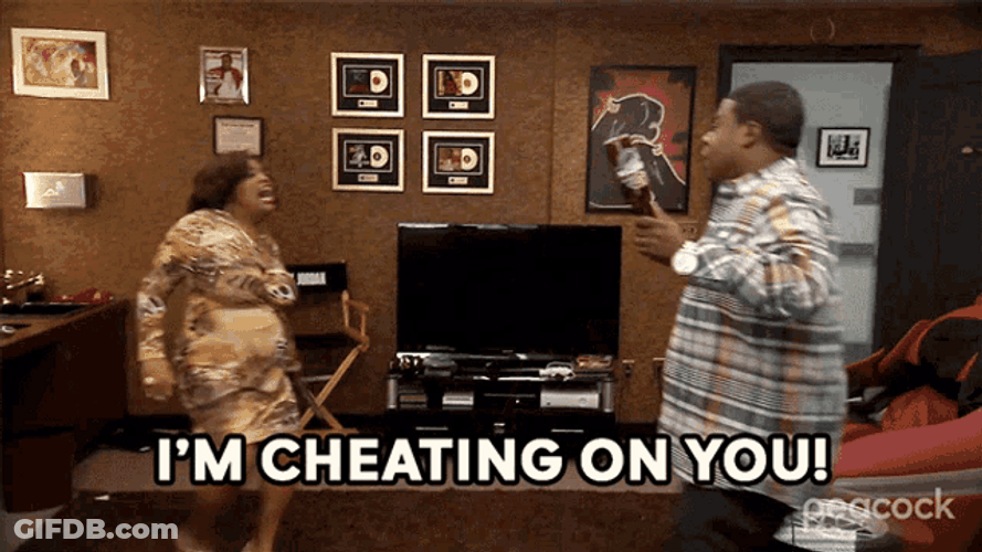 Movie Couple I'm Cheating On You GIF