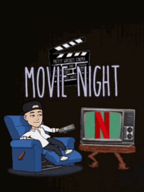 Movie Night With Netflix GIF