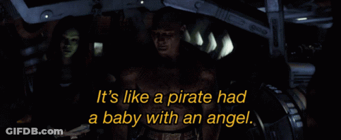 Movie Scene It's Like A Pirate Had A Baby With An Angel GIF