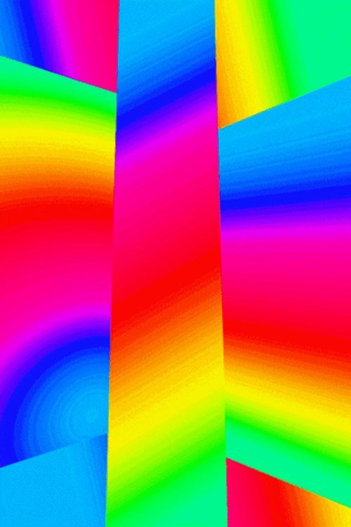 Moving Abstract Rainbow GIF