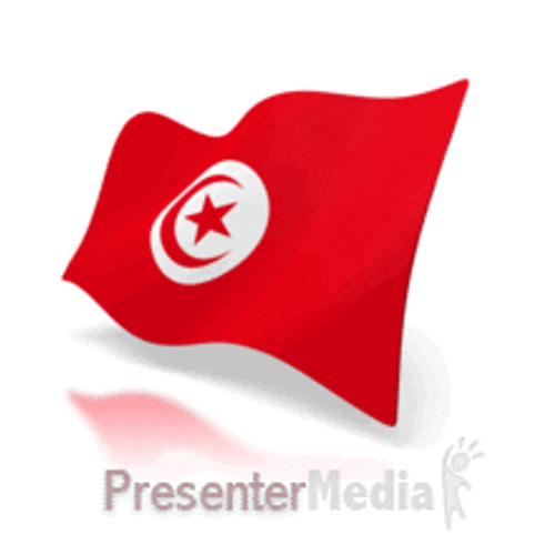 Moving Animated Flag Of Tunisia GIF