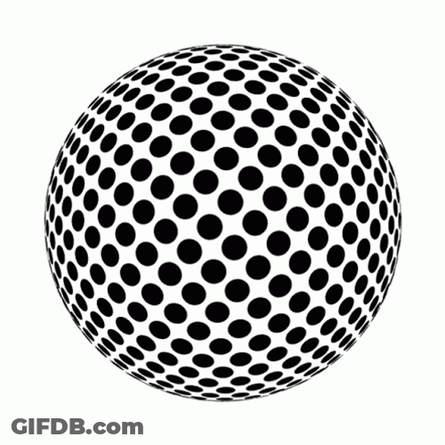 Moving Ball Optical Illusion GIF