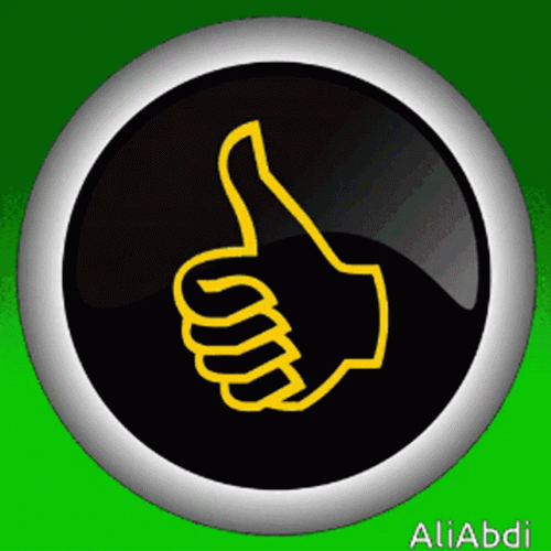 Moving Black Like Button GIF
