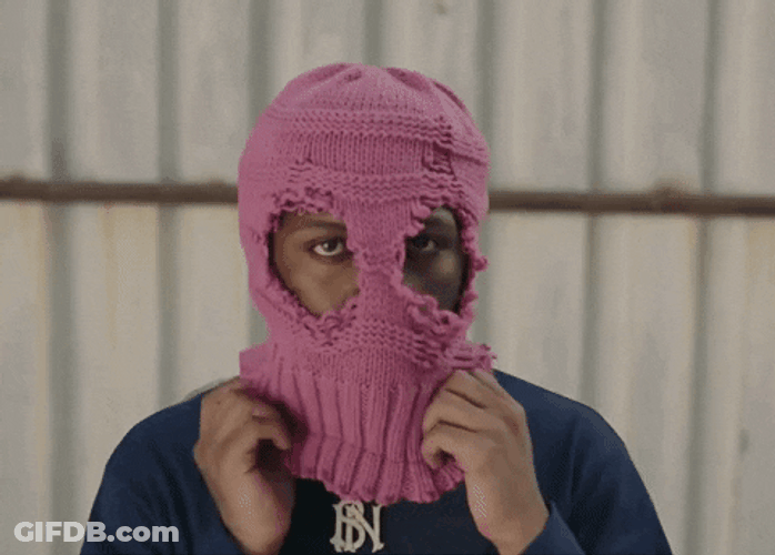 Moving Bonnet Man Head Disappear GIF