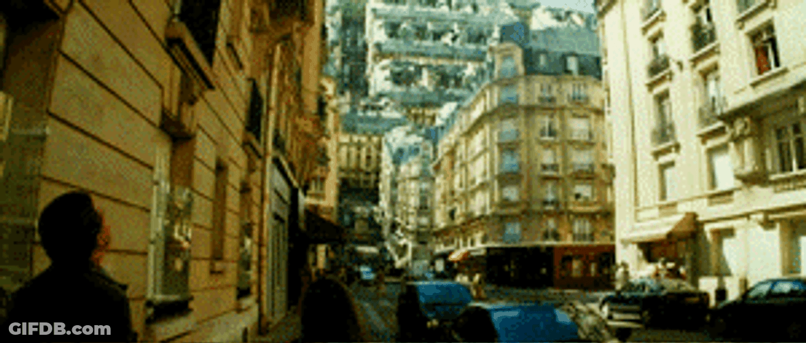 Moving Building In Dreams In Inception GIF