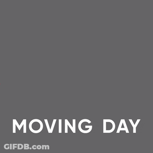Moving Day Animated Stuff Car GIF