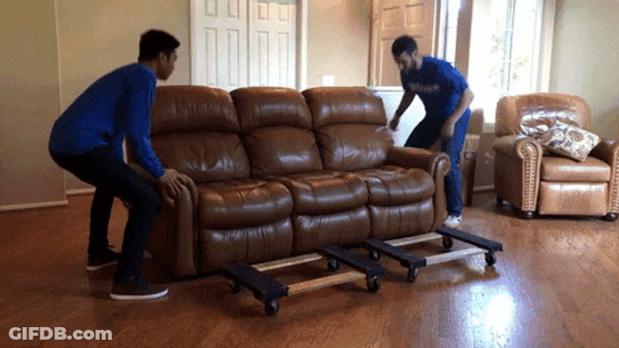Moving Day Lift Couch GIF