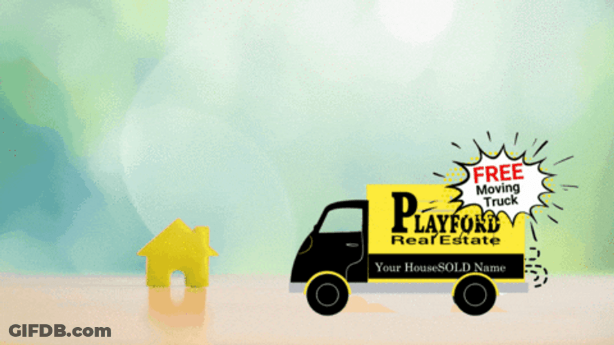 Moving Day New Home Truck GIF