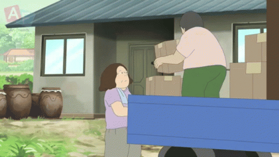 Moving Day Storage Boxes Load GIF
