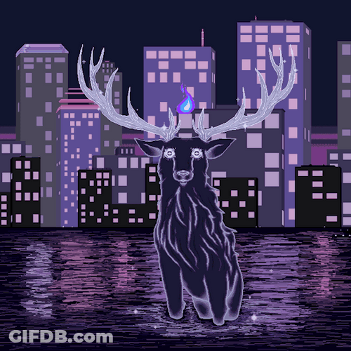 Moving Deer Pictures Art GIF