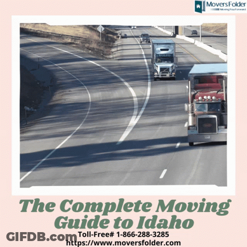 Moving Guide Idaho Trucks On Road GIF