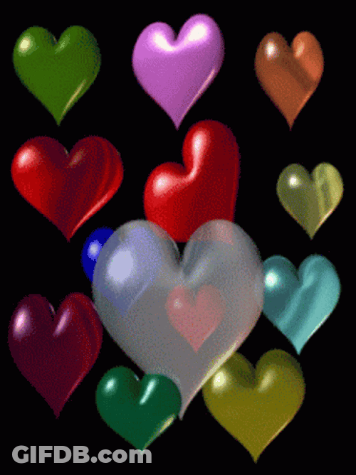 Moving Heart Balloon GIF