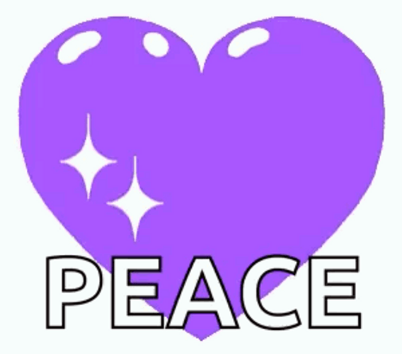 Moving Heart Of Peace GIF