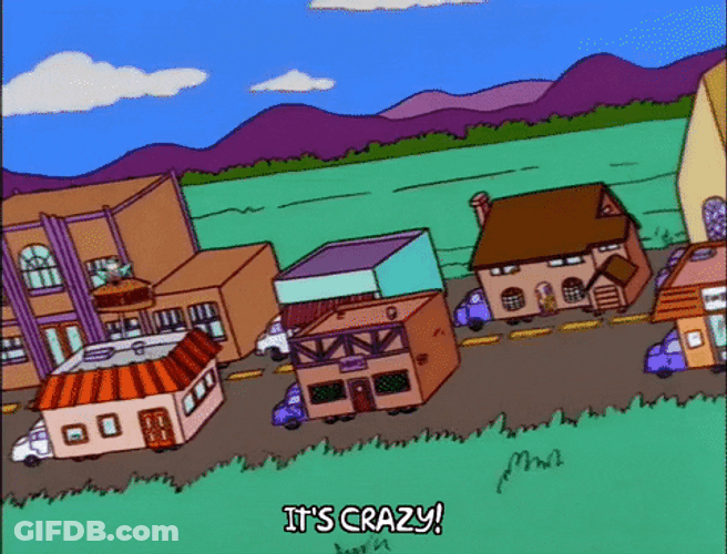 Moving Homes Crazy The Simpsons GIF
