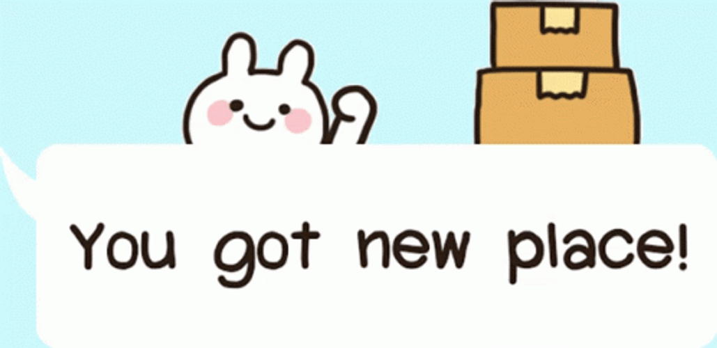 Moving New Place Mimi And Neko Stickers GIF