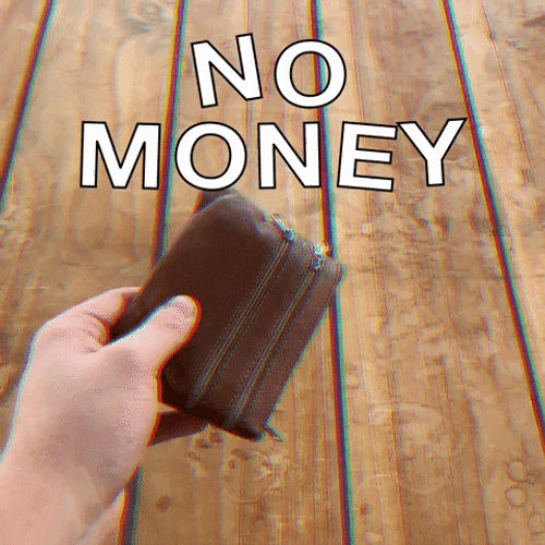 Moving No Money Wallet GIF