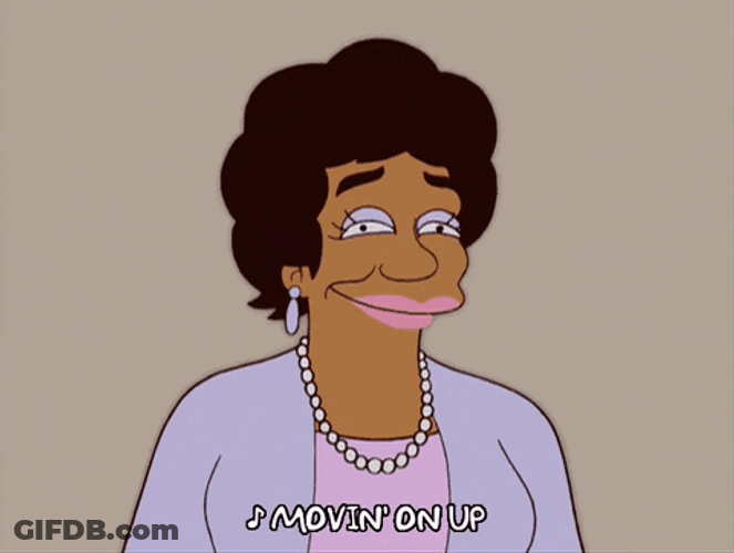Moving On Up Isabel Sanford The Simpsons GIF