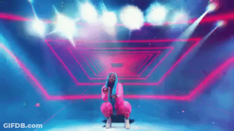 Moving Pink Neon Lights Dancehall GIF