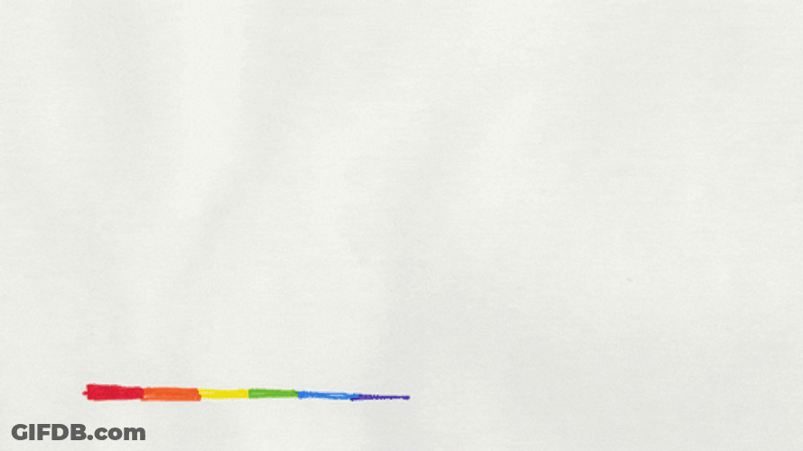 Moving Rainbow Arc GIF