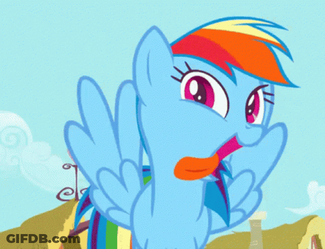 Moving Rainbow Dash Pony GIF