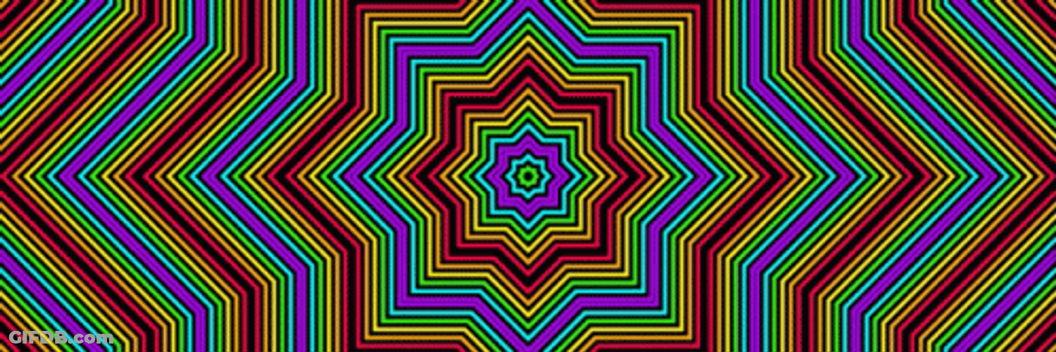 Moving Rainbow Illusion Animated GIF
