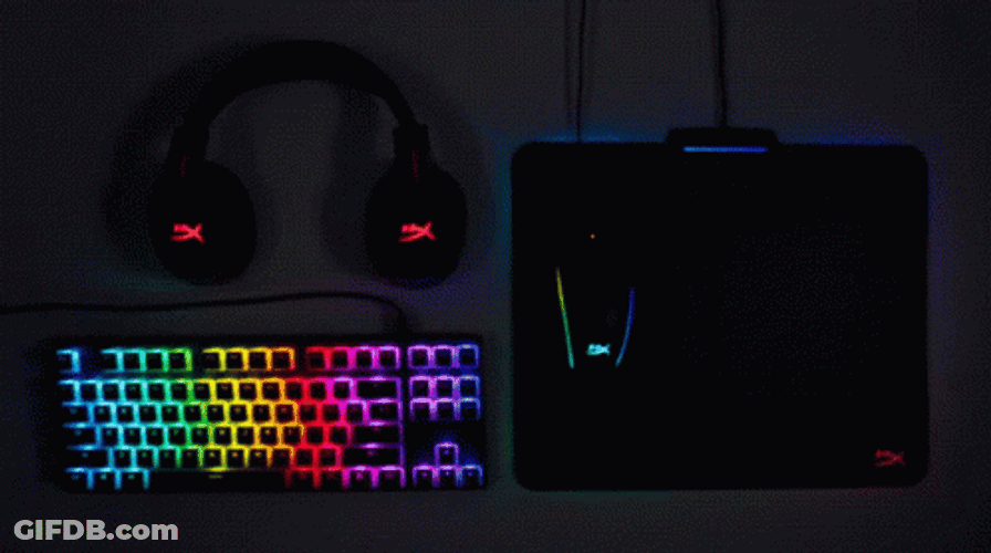 Moving Rainbow Keyboard GIF