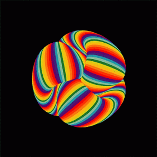 Moving Rainbow Swirl Magical GIF