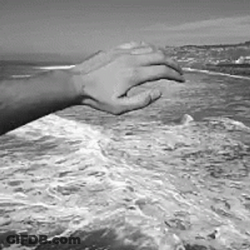 Moving Water Using Hands Illusion GIF
