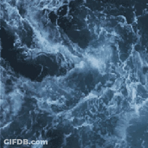 Moving Water Waves Clashing GIF