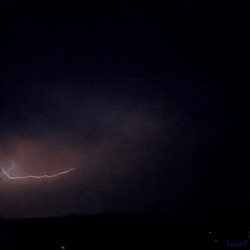 Moving Yellow Lightning Sky GIF