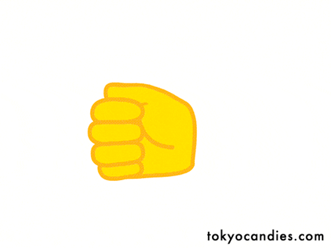 Moving Yellow Like Button GIF