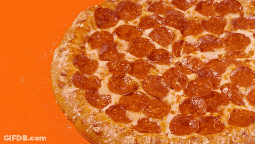 Mozzarella Stuffed Pizza GIF