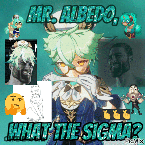 Mr. Albedo Collage GIF