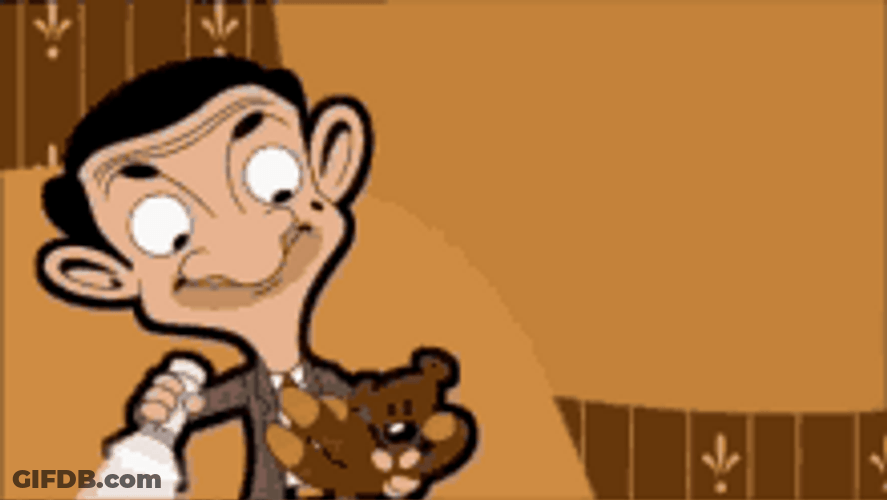 Mr. Bean Cartoon Intro GIF
