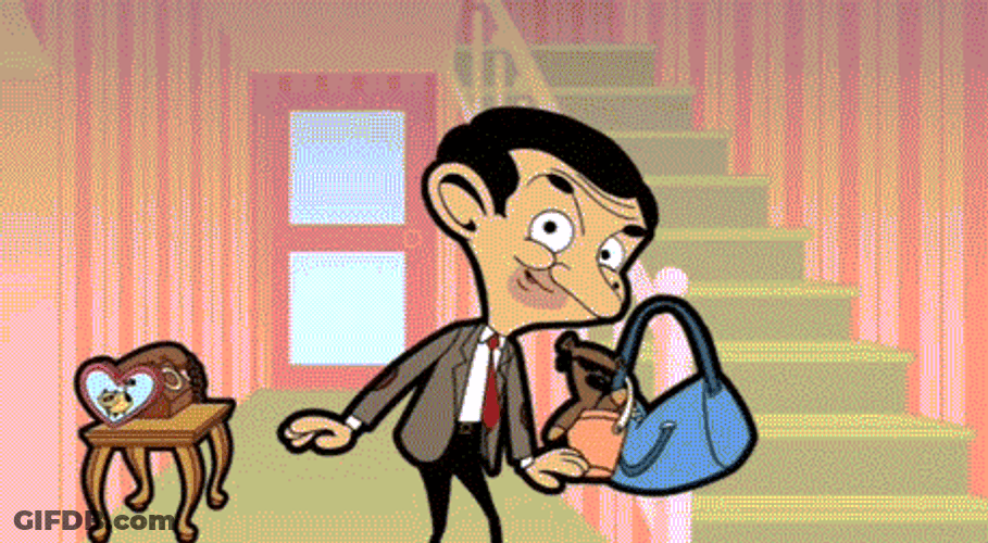 Mr. Bean Cartoon Sitcom GIF
