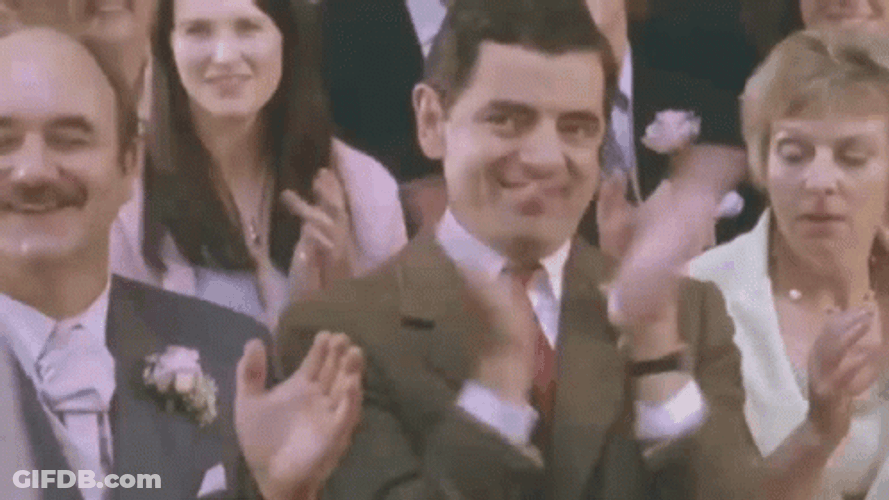 Mr Bean Clapping GIF