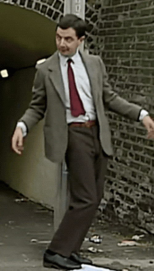 Mr. Bean Classic Funny Dancing GIF