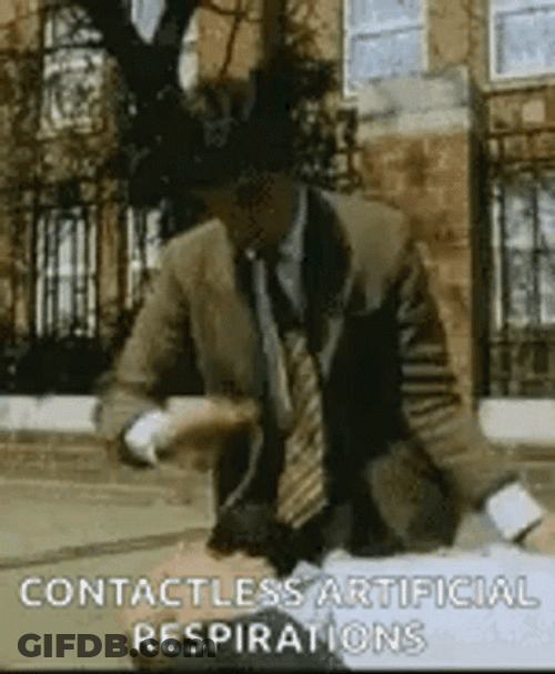 Mr Bean Contactless Artificial Respirations Cpr GIF