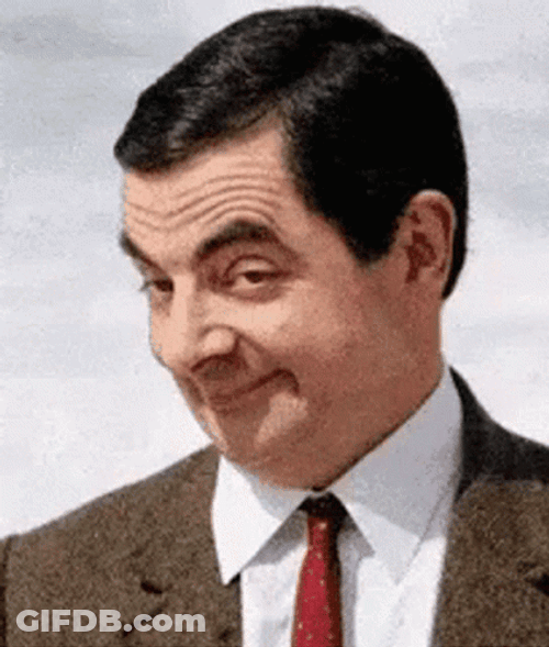 Mr Bean Eyebrow Raise GIF