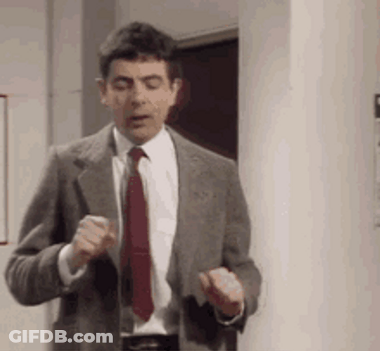Mr. Bean Fake Coughing GIF