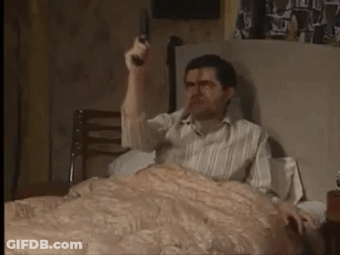Mr. Bean Firing Gun GIF