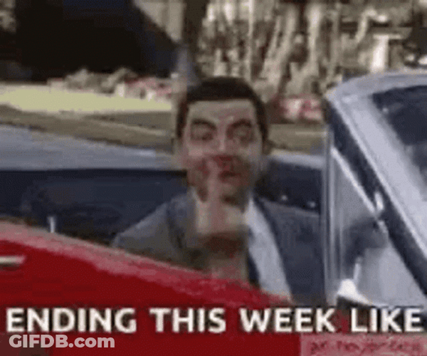 Mr. Bean Friday Work Ending The Week GIF